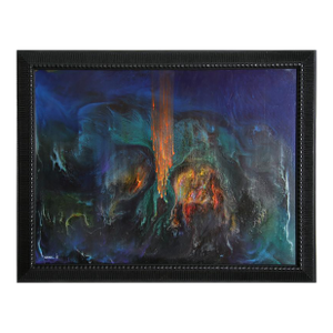 Un Fuego Magico (Variation), Signed Oil Painting by Leonardo Nierman