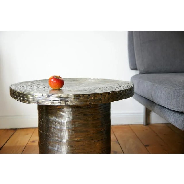 Metal Wrap Side Table from Johannes Hemann For Sale - Image 7 of 8