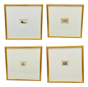 Eric Gill, Decorative Initial Letters, Autumn Midnight, 1923-1929, Wood Engravings, 1929, Set of 4