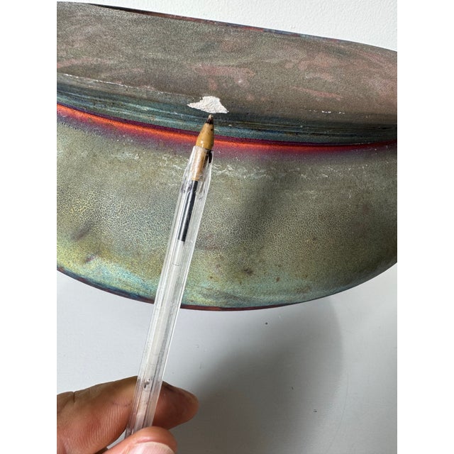 1980’s Vintage Art Raku Studio Pottery Vase / Vessel – Unsigned For Sale - Image 12 of 12