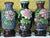 Vintage Chinese Cloisonne Vases: Enameling Process Set with Box For Sale - Image 6 of 10
