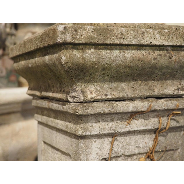 Metal Vintage French Cement Fountain Pillar From Provence For Sale - Image 7 of 18