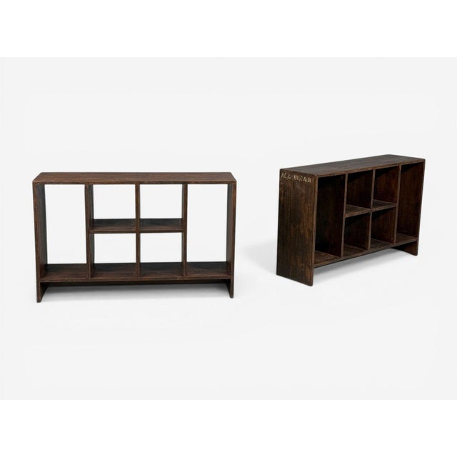 Pierre Jeanneret, 6-Hole File Racks or Bookcases, Teak, Chandigarh, 1960s For Sale - Image 9 of 12