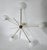 Mid-Century Modern Brass and Glass Chandelier from Stilnovo, 1960s For Sale - Image 3 of 7