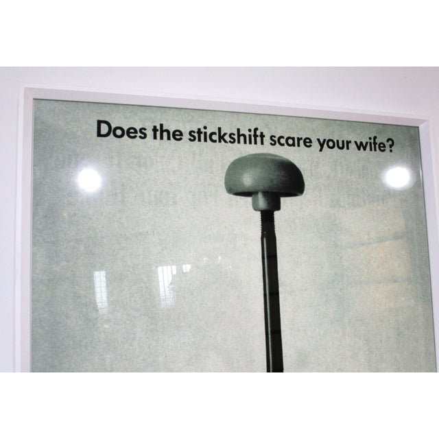 Mid-Century Modern Large Volkswagen Corporate Mylar Beetle Advertisement For Sale - Image 3 of 11