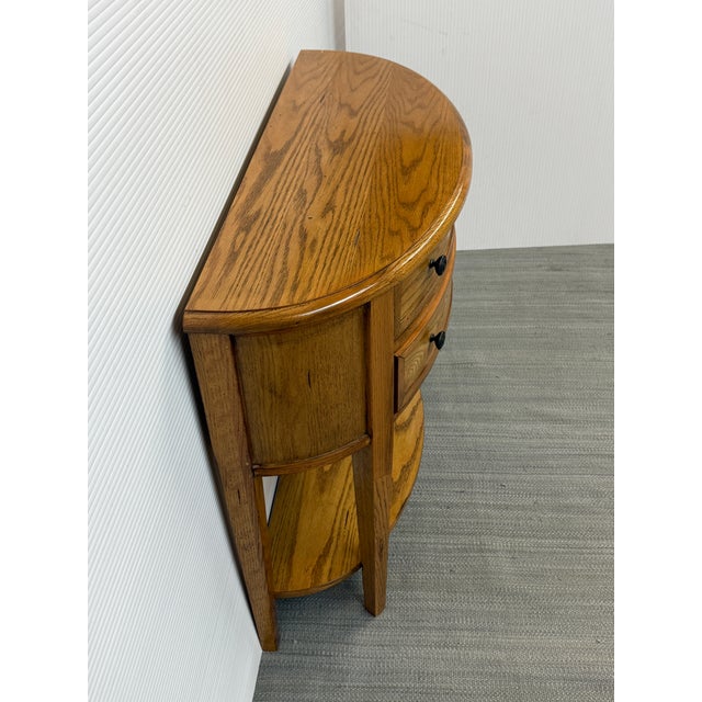 2010s Ballard Design Newport Demi-Lune Table For Sale - Image 5 of 11