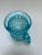 Vintage Turquoise Glass Cup For Sale - Image 6 of 8