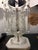 1920s Pair of Antique Crystal Table Lamps With Prisms and Marble Base For Sale - Image 5 of 8