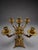 Antique French Brass Candelabra with Five-Branch For Sale - Image 3 of 4