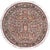 Botanical 1990's Pak-Persian Brown/Gray Wool Round Rug- 6'2'' X 6'3'' For Sale - Image 9 of 9