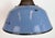 Industrial Blue Enamel and Cast Iron Pendant Lamp, 1960s For Sale - Image 4 of 18