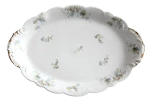 Antique Haviland Limoges Floral Platter
