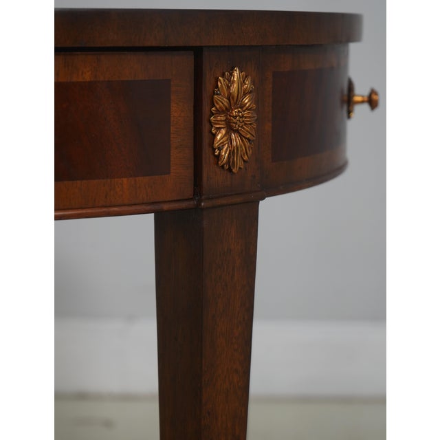 Maitland Smith Inlaid Floral Occasional Lamp Table For Sale In Philadelphia - Image 6 of 18
