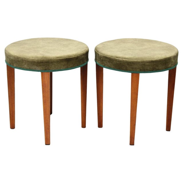 Art Deco Stools, Czechoslovakia, 1940s, Set of 2 For Sale - Image 10 of 10