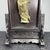 1970s Zitan Wood Table Screen With Carved Jade Guanyin (Goddess of Mercy) Inlay For Sale - Image 4 of 9