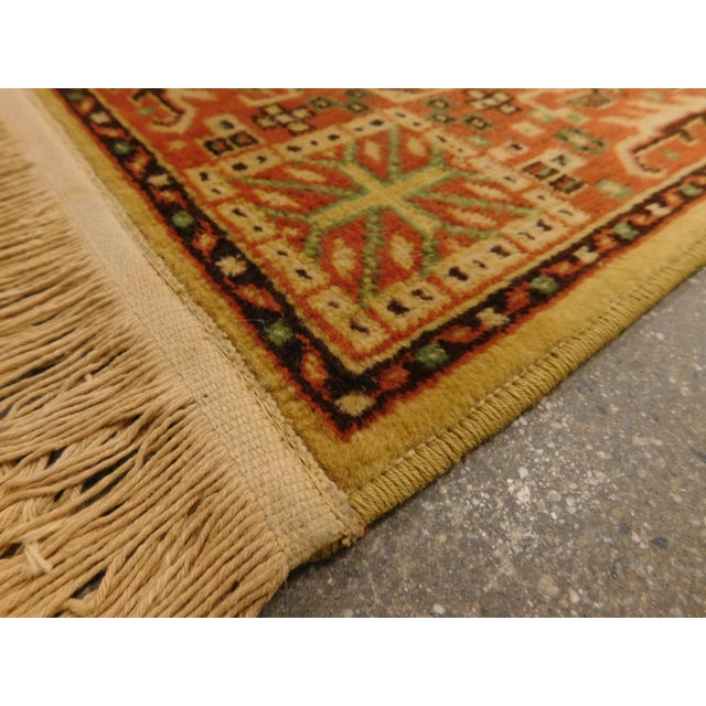 Yellow 1990s Vintage Geometric Style Rug. 3'3"x 5'2" For Sale - Image 8 of 13