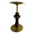Mid 20th Century Hollywood Regency Brass and Turned Wood Smoking Stand Ashtray For Sale