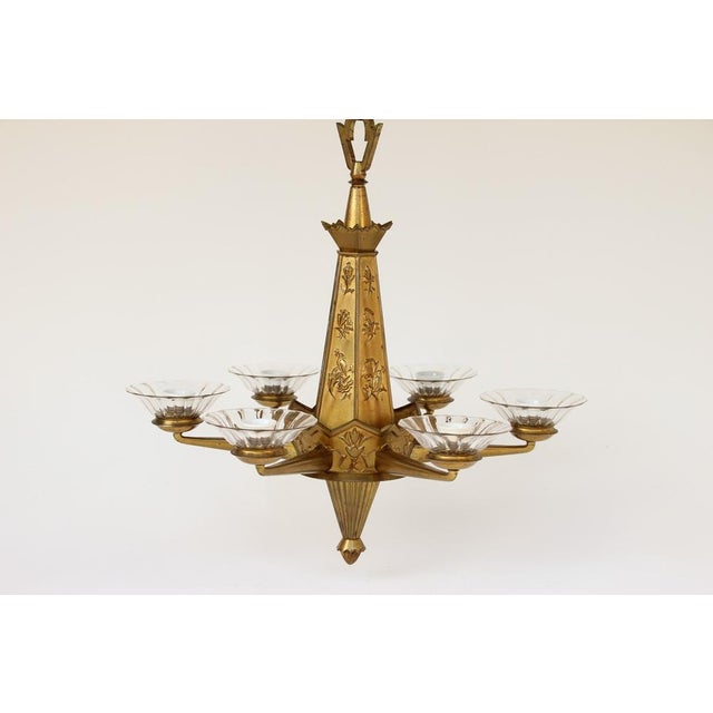 Chandelier with Bird Motifs in the style of Dagobert Peche, 1920s For Sale - Image 4 of 18