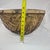 Tan Vintage Hand Woven Bamboo Winnowing Basket Deep Round Rustic Boho Farmhouse For Sale - Image 8 of 9