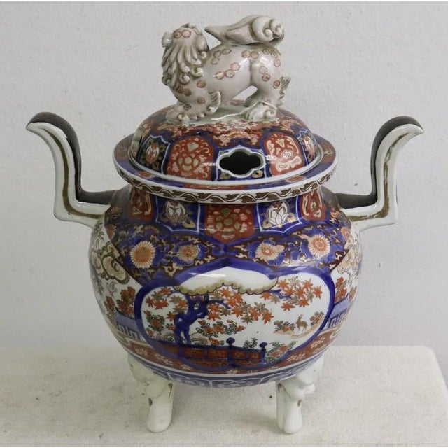 19th Century Fine 19th Century Japanese Imari Lidded Koro For Sale - Image 5 of 9