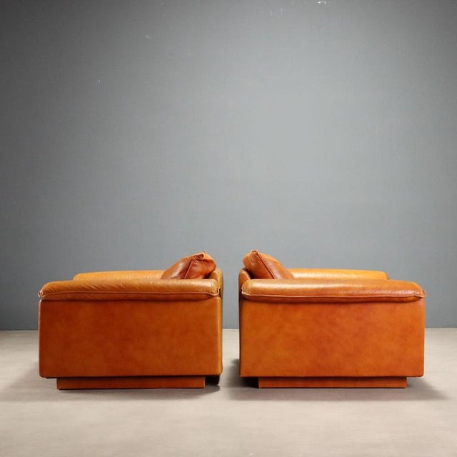 Leather Lounge Chairs, 1970s, Set of 2 For Sale - Image 3 of 14