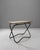 Brown 20th Century French Metal Side Table with Wooden Top For Sale - Image 8 of 18