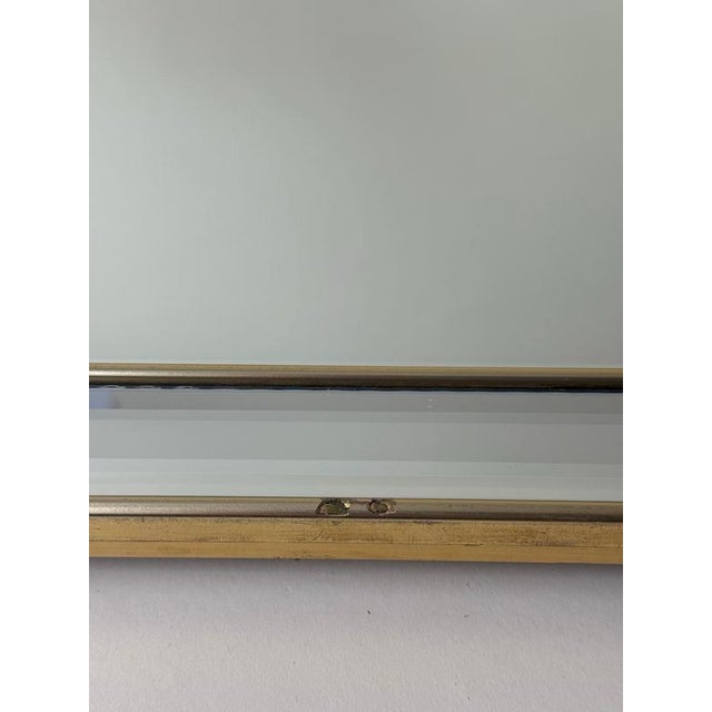 Italian Giltwood and Faceted Glass Wall Mirror, 1980s For Sale - Image 10 of 12