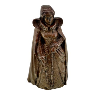 Virtue Above, Mischief Below: Gothic Revival Bronze Figural Bell Leg Clappers For Sale