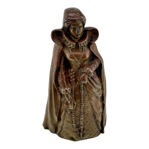 Virtue Above, Mischief Below: Gothic Revival Bronze Figural Bell Leg Clappers