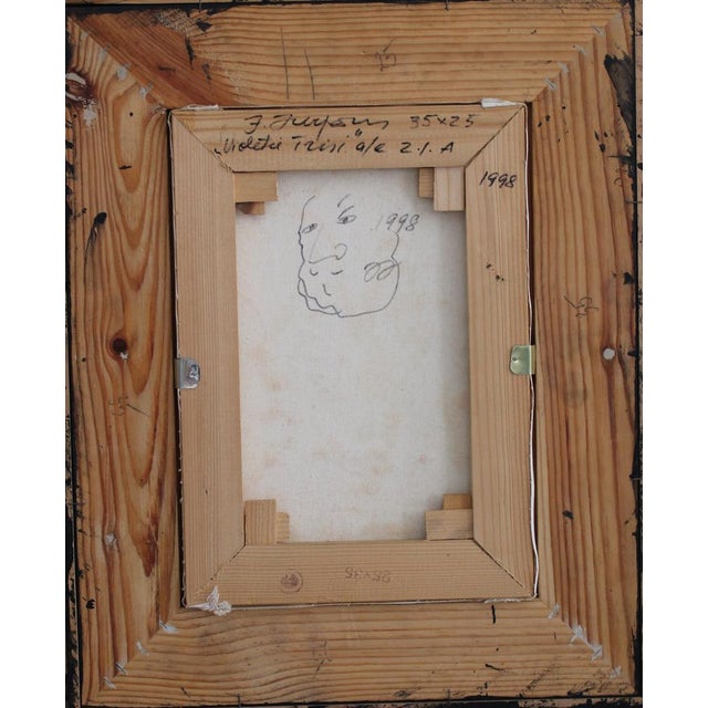 Juris Jurjans, Purple Irises, 1998, Oil on Canvas For Sale - Image 6 of 10