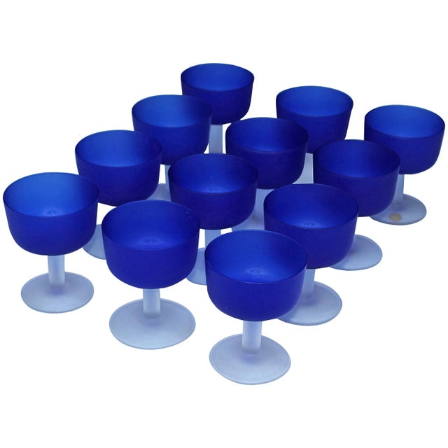Mid 20th Century Italian Glass Goblets - Set of 12 For Sale - Image 11 of 11