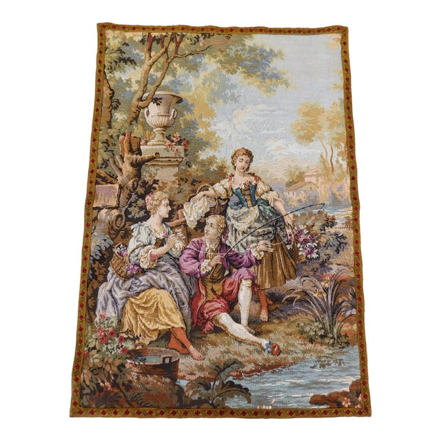 Vintage 1970s French Goblin Tapestry For Sale