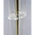 Art Deco Inspired Clear Acrylic Lucite and Gold Brass Torchiere Floor Lamp For Sale - Image 10 of 12