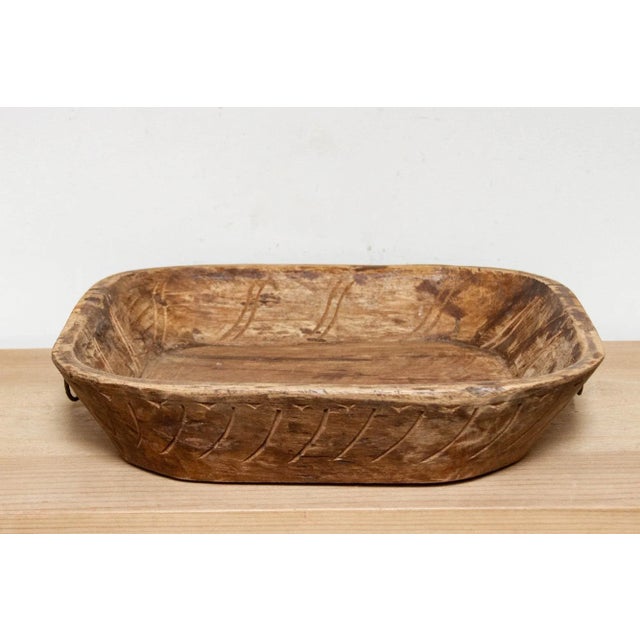 Distressed Dough Bowl-Tura For Sale - Image 4 of 6