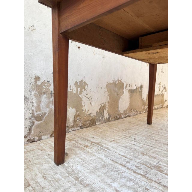 Walnut Worktable, 1950s For Sale - Image 4 of 15