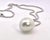 White South Sea Pearl & Diamond Pendant Necklace in 18k White Gold, Gia For Sale - Image 8 of 10