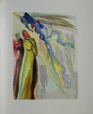 Salvador Dali, Apparition de l'ancêtre, Etching