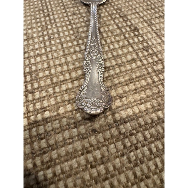 Antique Gorham "Cambridge" teaspoons. Sterling Silver, circa 1890's. Monogramed with the initial "N" on front handle. Very...