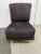 Palliser Purple Microsuede Slipper Chair For Sale - Image 4 of 12