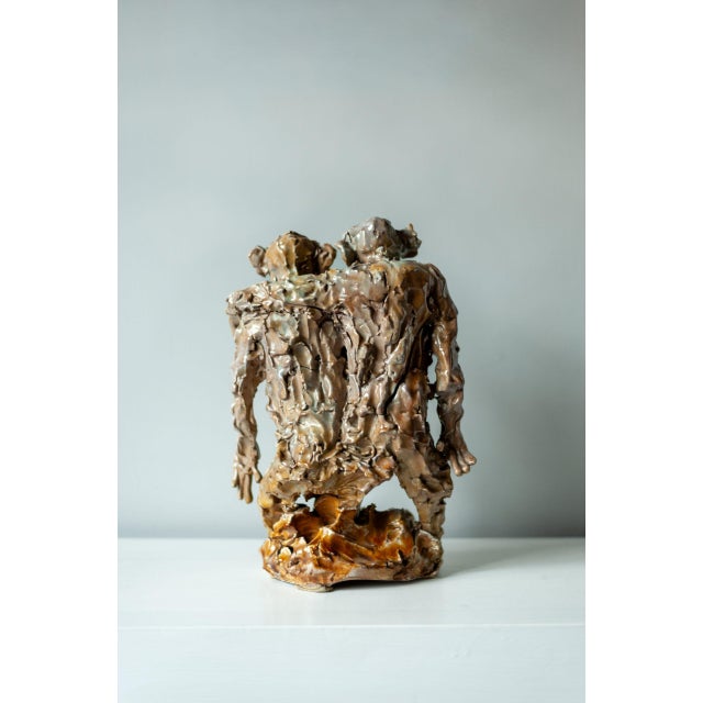 Glazed Ceramic Sculpture – 1950s Product details Dimensions: 25 W x 35 H x 15 D cm