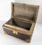 20th Century French Studded Leather Document Box With Paper Lined Interior For Sale - Image 10 of 14