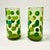 Mid 20th Century Boho Chic Modern Olive Polka Dot Tumbler Glassware - Set of 6. For Sale - Image 10 of 14