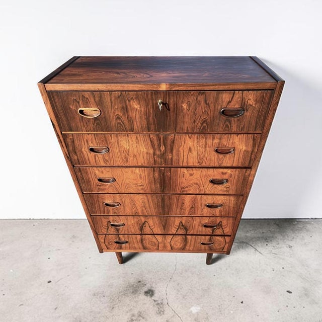 Mid-Century Danish Rosewood Highboy Dresser, 1960s For Sale - Image 18 of 18