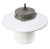 White enamel Industrial hanging lamp. Opaline glass with aluminium top. E27 / E26 Up to 250V (Europe/UK Standard).The...