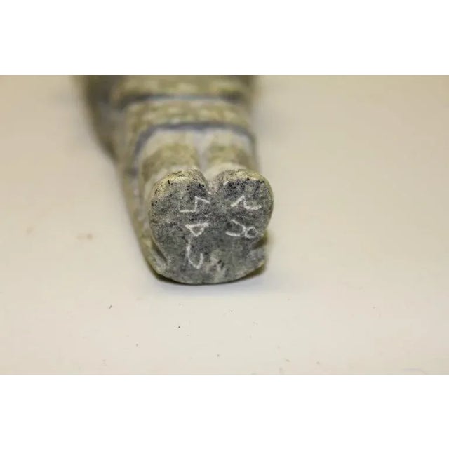 Black Mid 20th Century Youtie Sudloo Carved Figures - Set of 2 For Sale - Image 8 of 11