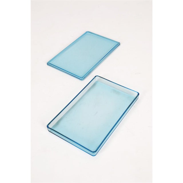 2000 - 2009 Danish Modern Thurø Lidded Boxes in Glass by Rauff & Møldrup for Holmegaard, 2000s, Set of 2 For Sale - Image 5 of 11