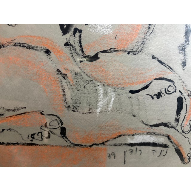 1970s Nina Rodin Original Figural Postmodern Work For Sale - Image 4 of 5