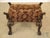 Traditional Marge Carson Large Oversized Ball -N- Claw Upholstered Ottoman or Stool For Sale - Image 3 of 7