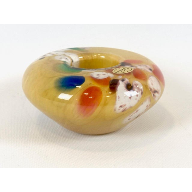 Vintage Art Glass Candleholder from Kaspar Silesia, 1960s For Sale - Image 4 of 8