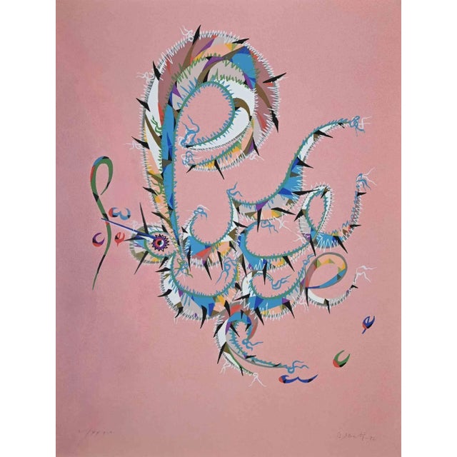 Letter p by rafael alberti, from alphabet series, is an original lithograph, realized by rafael alberti in 1972. The state...